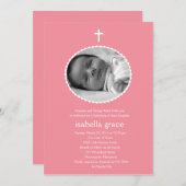 Invitation Baptême/Christening Invitati (Devant / Derrière)