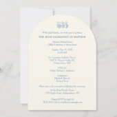 Invitation Baptême Christening Marie Jésus Religieux (Devant)