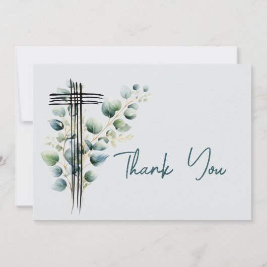 Invitation Baptême Christening Modern Boy Merci Photo (Dos)