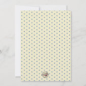 Invitation Baptême Christening Religieux Fleurs Bleues (Dos)