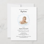 Invitation Baptême Christian évènement religieux bébé photo (Devant)