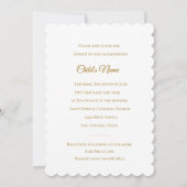 Invitation Baptême Confirmation 1ère communion Trefoil Cross (Dos)