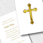Invitation Baptême Confirmation 1ère communion Trefoil Cross