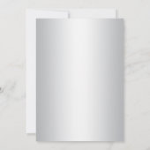 Invitation Baptême croisé rose argenté élégant de baptême de (Dos)