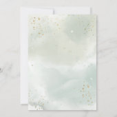 Invitation Baptême croisée de bois floral (Dos)