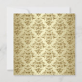 Invitation Baptême Croix Blanc et Or (Dos)