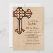 Invitation Baptême d'adultes de garçons modernes (Devant)