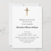 Invitation Baptême d'aquarelle des oiseaux heureux (Dos)