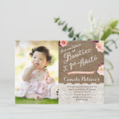 Invitation Baptême d'automne Anniversaire en espagnol, Bautiz (Debout devant)