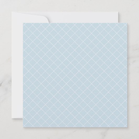 Invitation Baptême de bébé doux (Dos)