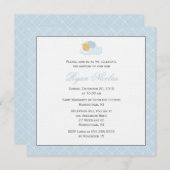 Invitation Baptême de bébé doux (Devant / Derrière)