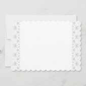 Invitation Baptême de bébé fille ange adorable (Dos)