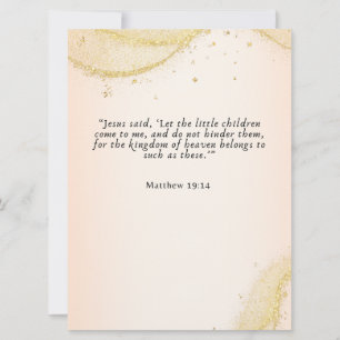 Invitation Baptême de bébé fille mignon personnalisé