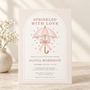 Invitation Baptême de bébé parsemé d'amour