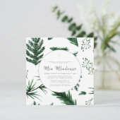 Invitation Baptême de bébé sans joint Christening (Debout devant)