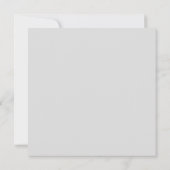 Invitation Baptême de bébé sans joint Christening (Dos)