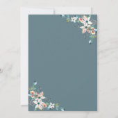 Invitation Baptême de cadre Rose croisé (Dos)