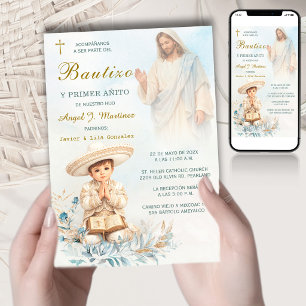 Invitation Baptême de charro et premier anniversaire d'un gar