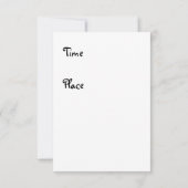 Invitation Baptême de fille (Dos)