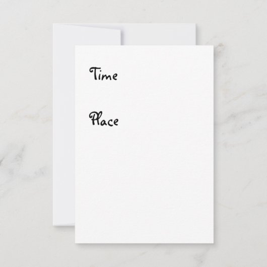 Invitation Baptême de fille (Dos)