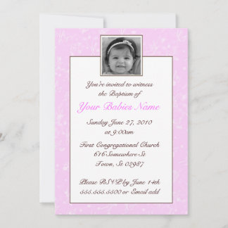 Invitation Baptême de fille / Christening