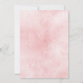 Invitation Baptême de fille de jardin rose (Dos)