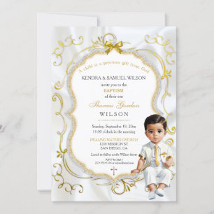 Invitation Baptême de garçon Bapteme Communion Christening