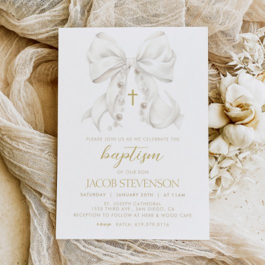 Invitation Baptême de garçon, Première communion d