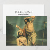 Invitation Baptême de Jésus-Christ par Jean-Baptiste (Devant / Derrière)