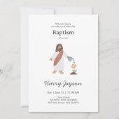 Invitation Baptême de Jésus minimal (Devant)