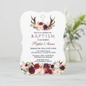 Invitation Baptême de la Bourgogne Marsala (Debout devant)