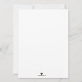 Invitation Baptême de la croix de diamant | Christening Invit (Dos)