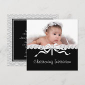 Invitation Baptême de la Croix de Perle (Devant / Derrière)