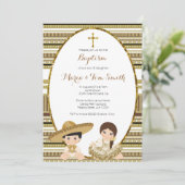 Invitation Baptême de la Fiesta d'Or (Debout devant)