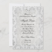 Invitation Baptême de la jeune fille de Demask bla (Dos)