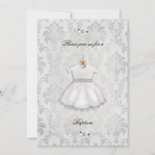Invitation Baptême de la jeune fille de Demask bla