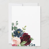 Invitation Baptême de la Marine et de la Bourgogne (Dos)