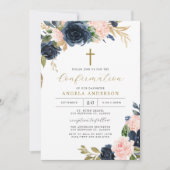 Invitation Baptême de la Marine/invitation de confirmation (Devant)