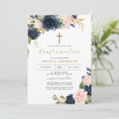 Invitation Baptême de la Marine/invitation de confirmation (Debout devant)