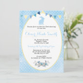 Invitation Baptême de lapin de bébé/invitation de baptême (Debout devant)