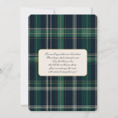 Invitation Baptême de Luxe pour Bébé Garçon (Dos)