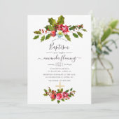 Invitation Baptême de Noël (Debout devant)