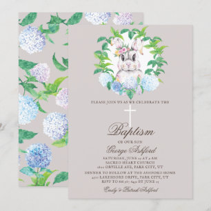 Invitation Baptême de Pâques neutre pour le genre