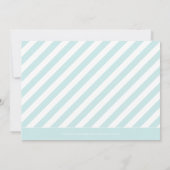 Invitation Baptême de photos de dunes douces - Bleu (Dos)