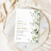 Invitation Baptême de verdure forestière