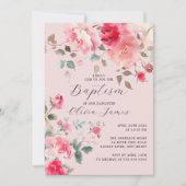 Invitation Baptême des fleurs blanches (Devant)