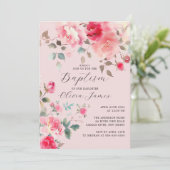 Invitation Baptême des fleurs blanches (Debout devant)