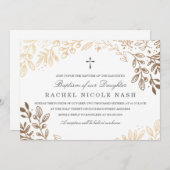 Invitation Baptême des fleurs de récolte (Devant / Derrière)