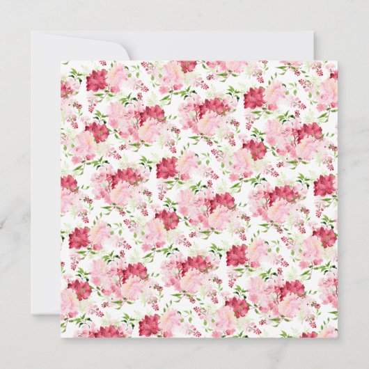 Invitation Baptême des fleurs du printemps (Dos)