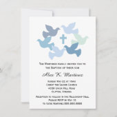 Invitation Baptême des garçons Dédication de bébé première sa (Devant)